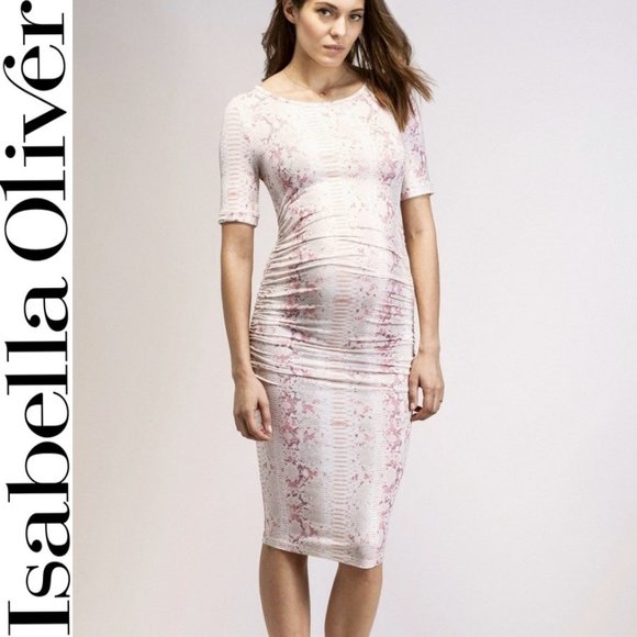 Isabella Oliver - Print Jersey Maternity Dress - Picture 1 of 8